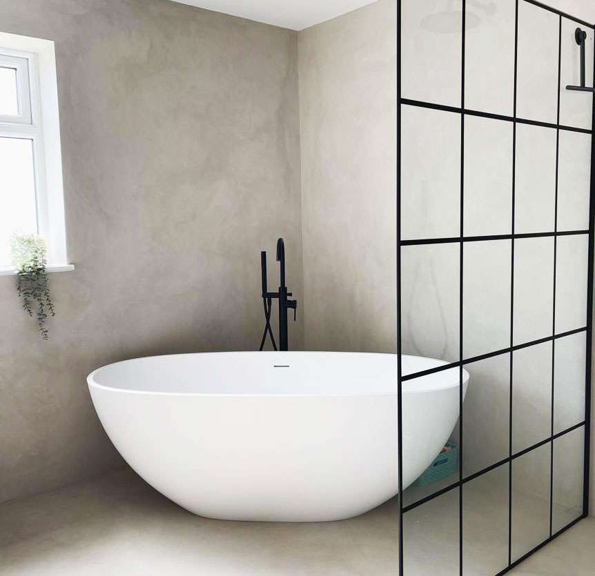 Cement Bathroom